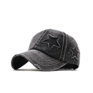 Y2K DISTRESSED STAR CAP